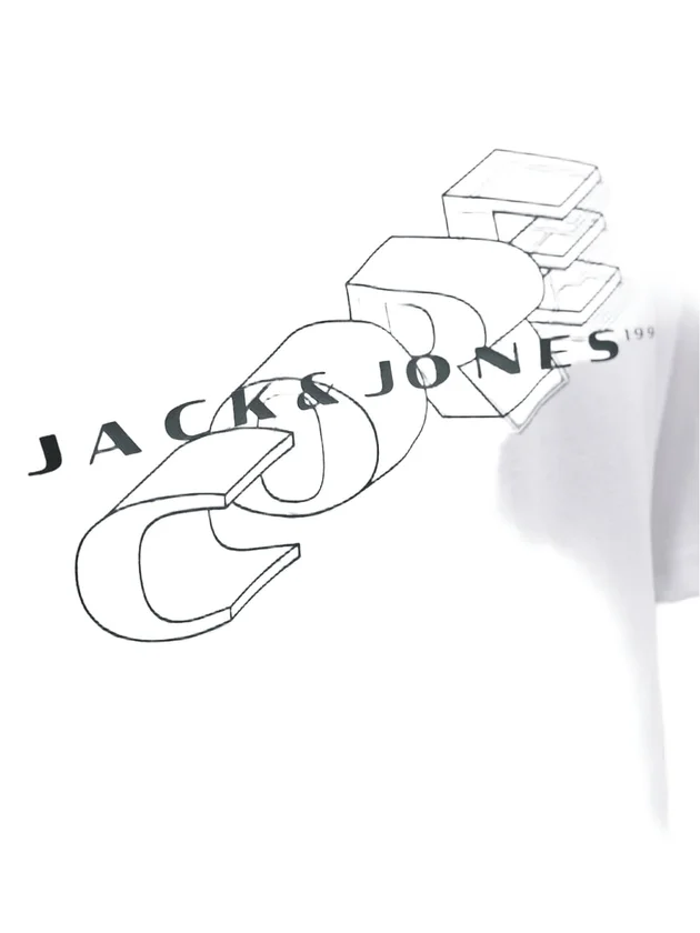 Jcofusion Badge Tee Ss Crew Neck Ln