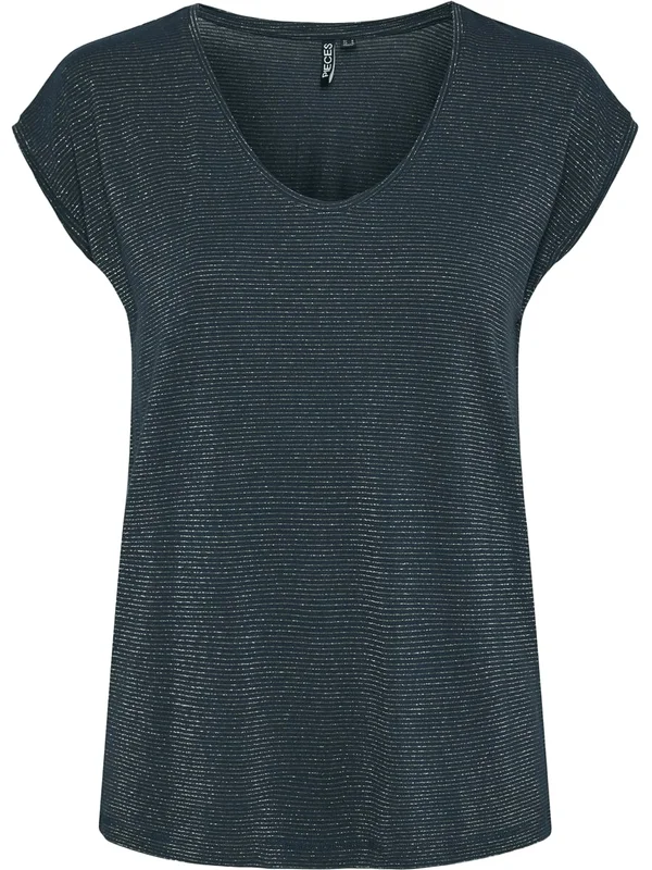 Pcbillo Tee Lurex Stripes