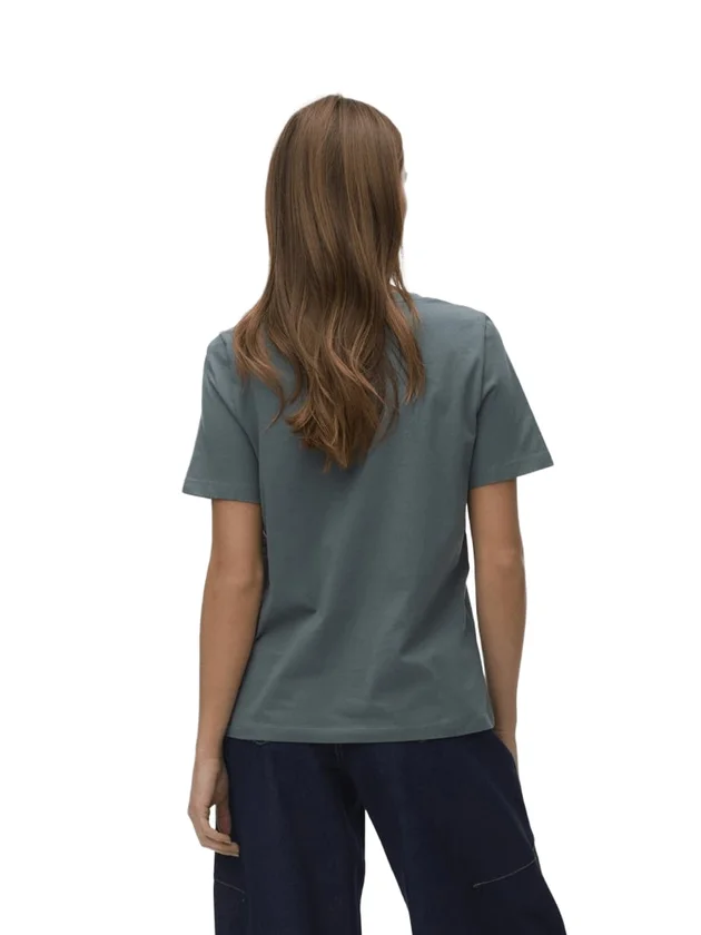 Vmpaulina Ss V Neck T Shirt Jrs Noos