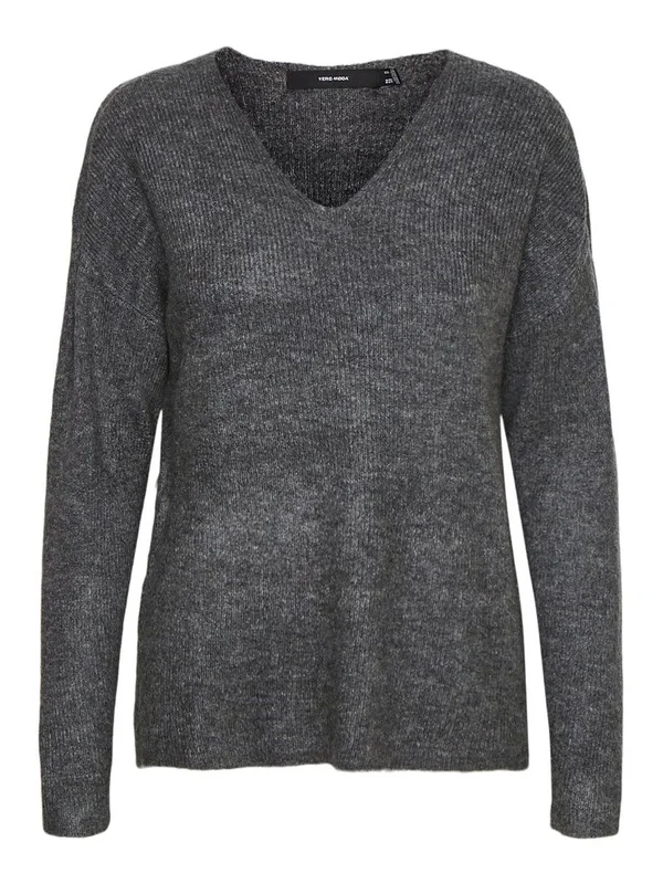 Vmcrewlefile Ls V Neck Blouse Noos