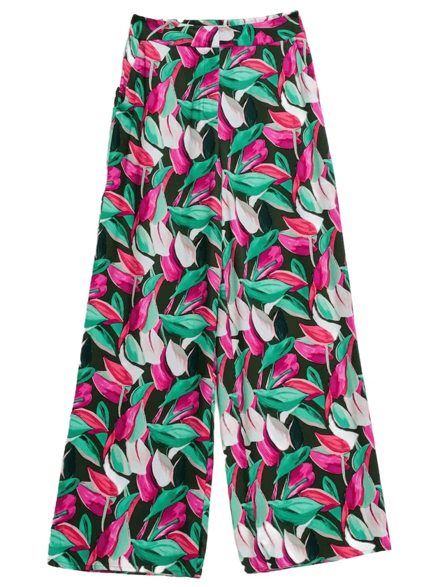 Print Hight Rise Pants