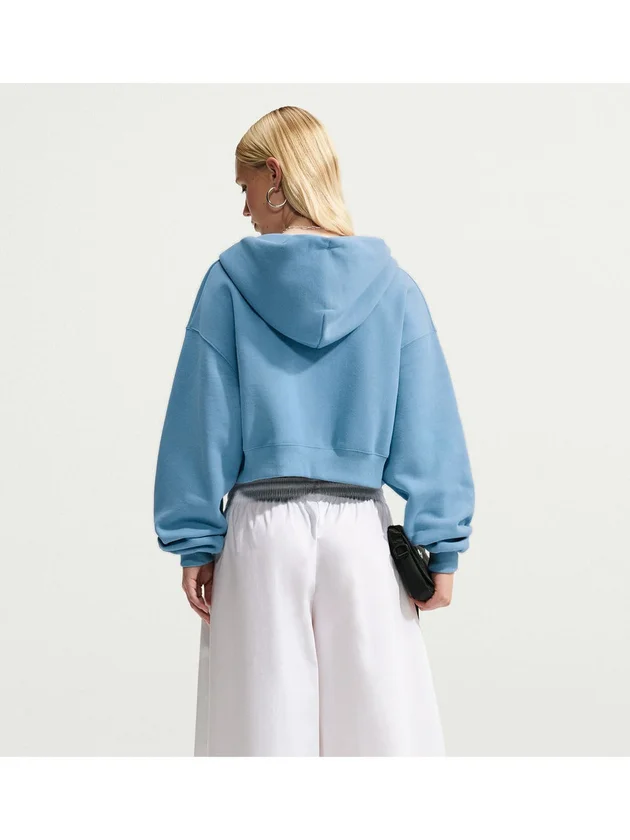 NSW Studio Fleece Midweight Oversized Cropped Full Zip