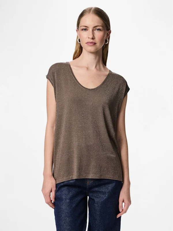 Pcbillo Tee Lurex Stripes