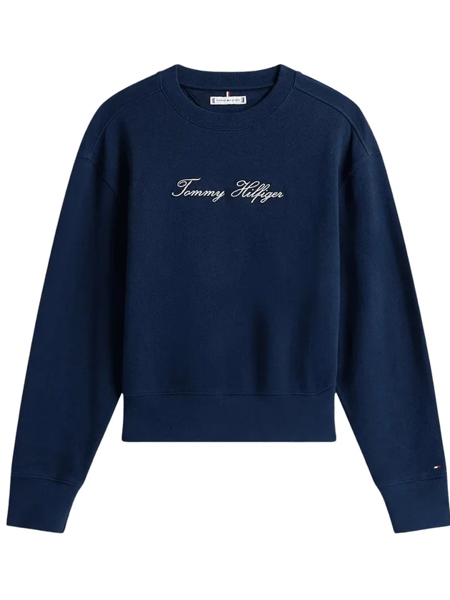 Lurex Script Reg Swtshrt