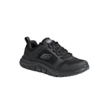 BLACK LEATHER/ MESH/ BLACK SYNTHETIC TRIM
