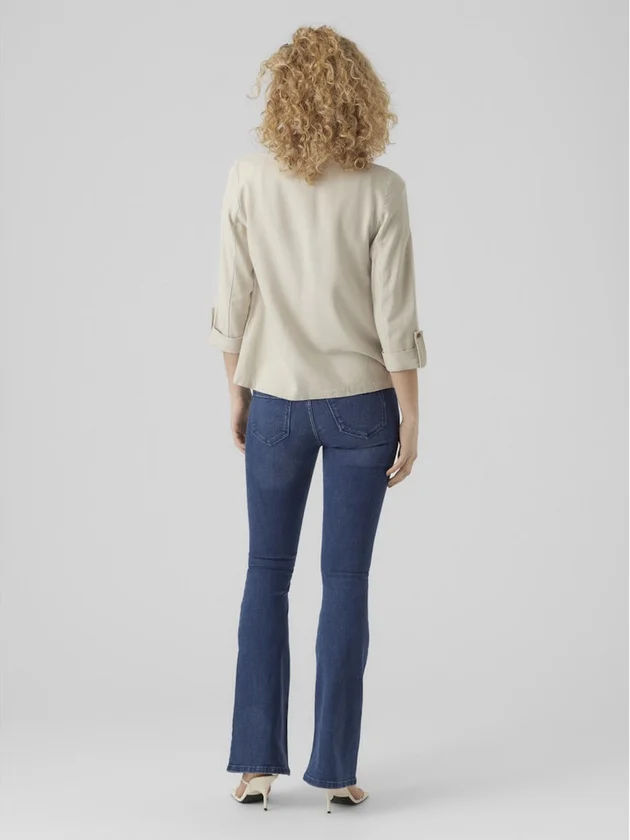 Loose Blazer Lin 3/4 Wvn Noos