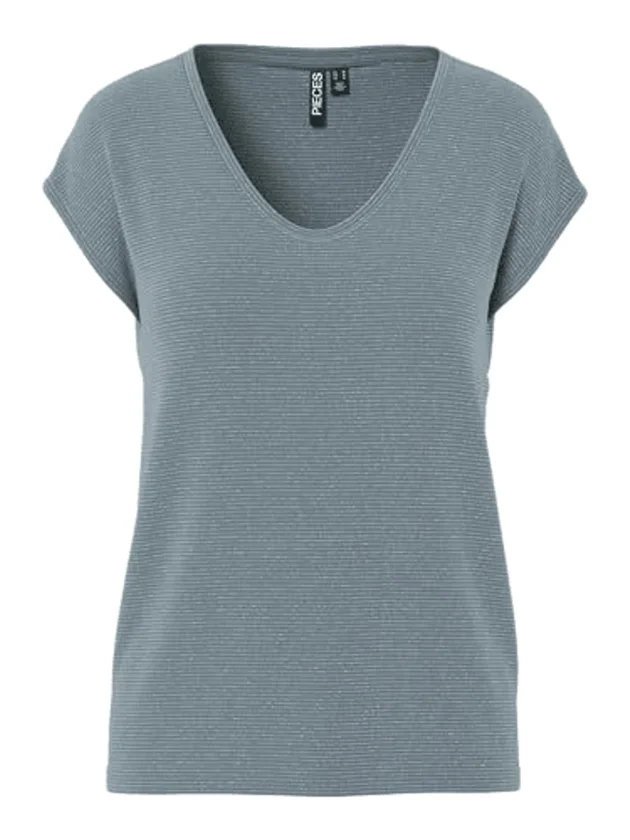 Pcbillo Tee Lurex Stripes