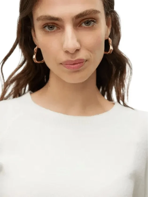 Offy LS O Neck Blouse Ga Noos