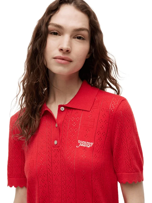 Pointelle Polo S