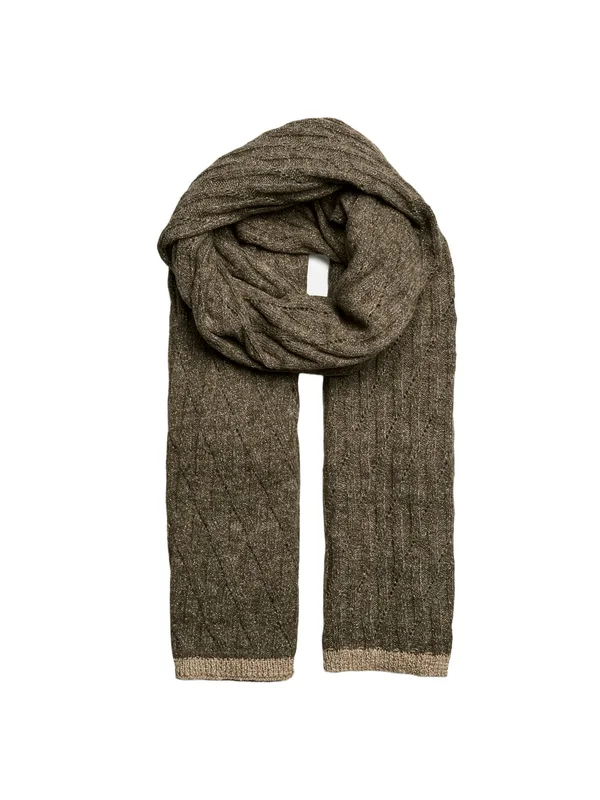Johanna Long Cable Scarf Lurex