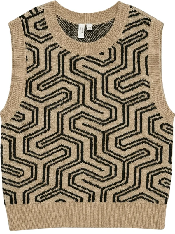 Leila Sl O Neck Vest Btq