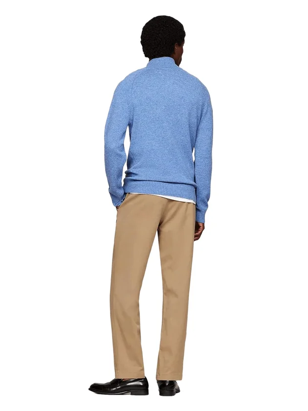 Lambswool Zip Mock