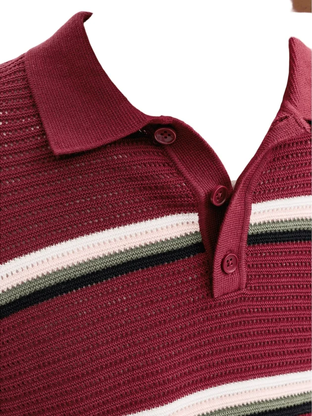 Jormaine Knit Stripe Polo Sn