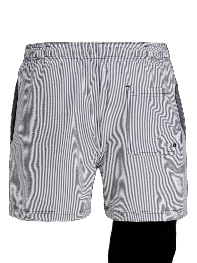 Ocean Seersucker Swim Shorts Ln