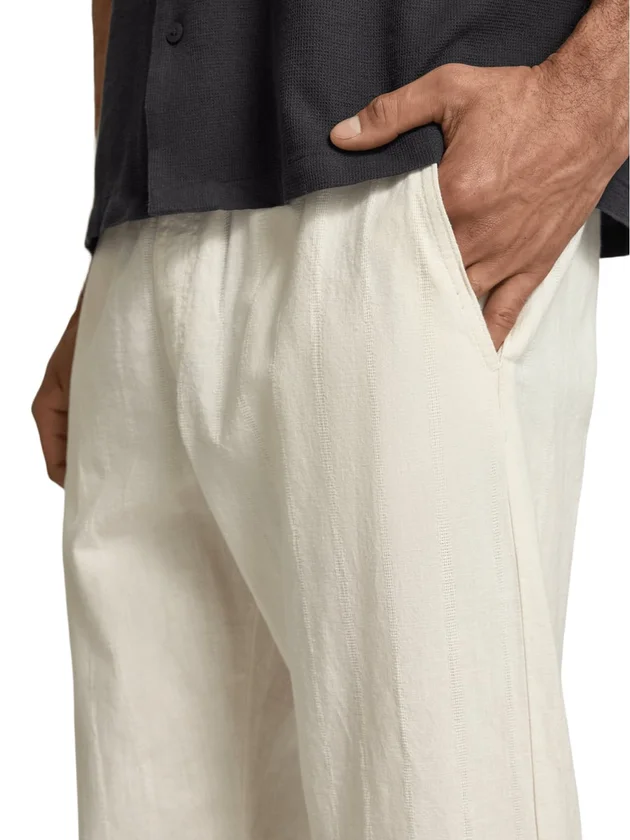 Summer Linen Blend Stripe