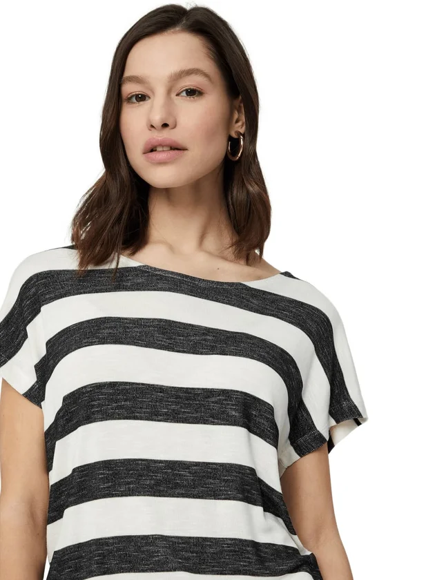 Wide Stripe Sl Top Jrs Noos