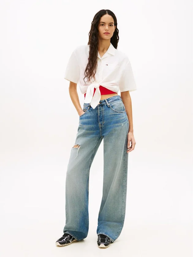 Tie Front Linen Shirt