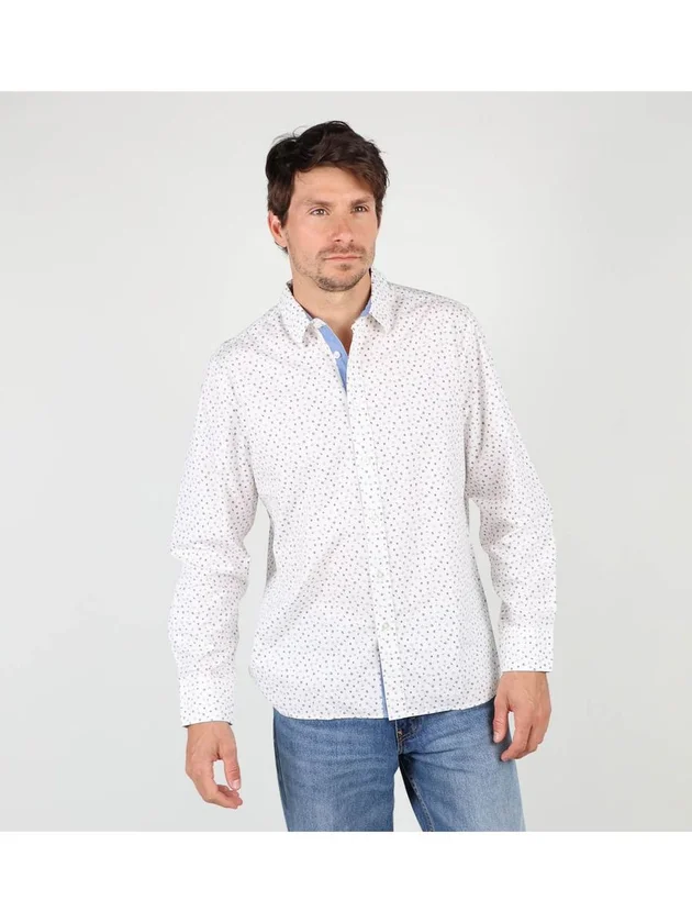 Chemise Manches Longues Microprint