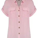 SNOW WHITE / STRIPES:PINK COSMOS
