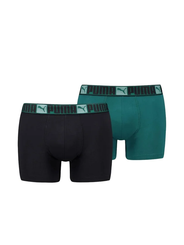 Logo Block Elastic Boxers 2P