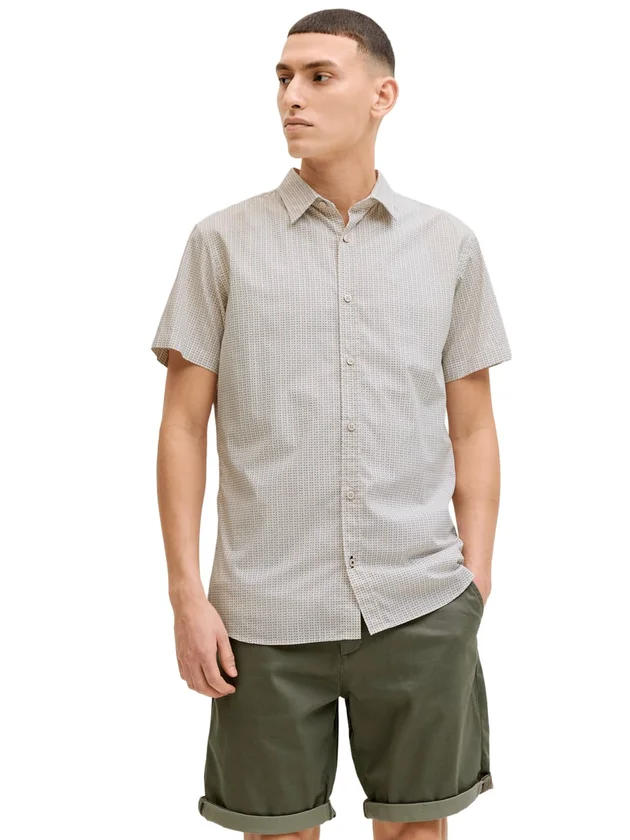 Jjmatheo Detail Print Shirt Ss