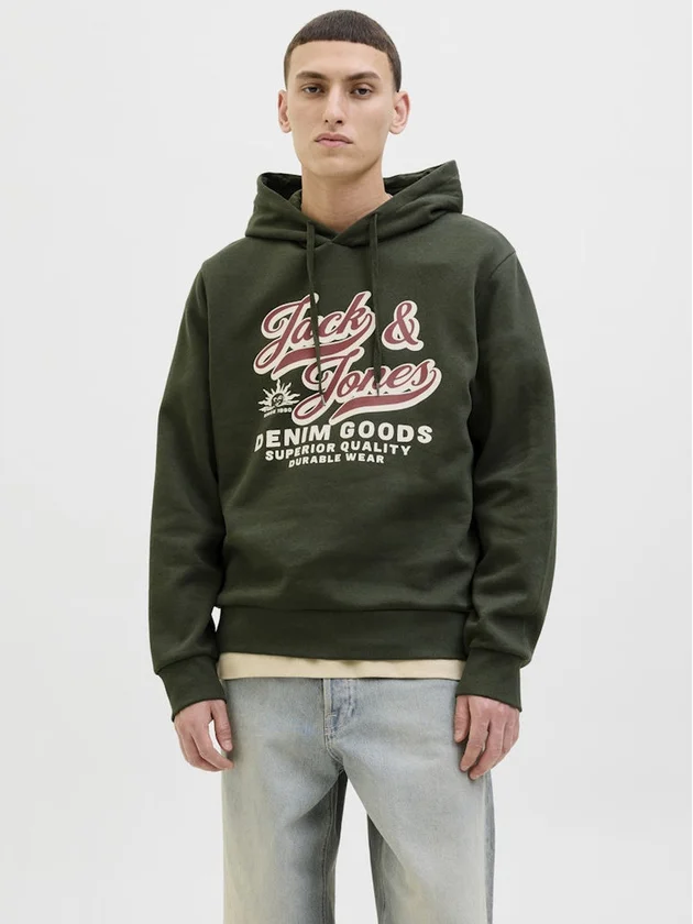 JJElogo Sweat Hood 2 Col 25 26 Noos
