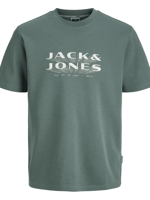 Jcofusion Jj Branding Tee Ss Crew N