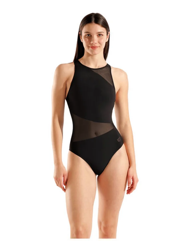 Mesh Angle Swimsuit V