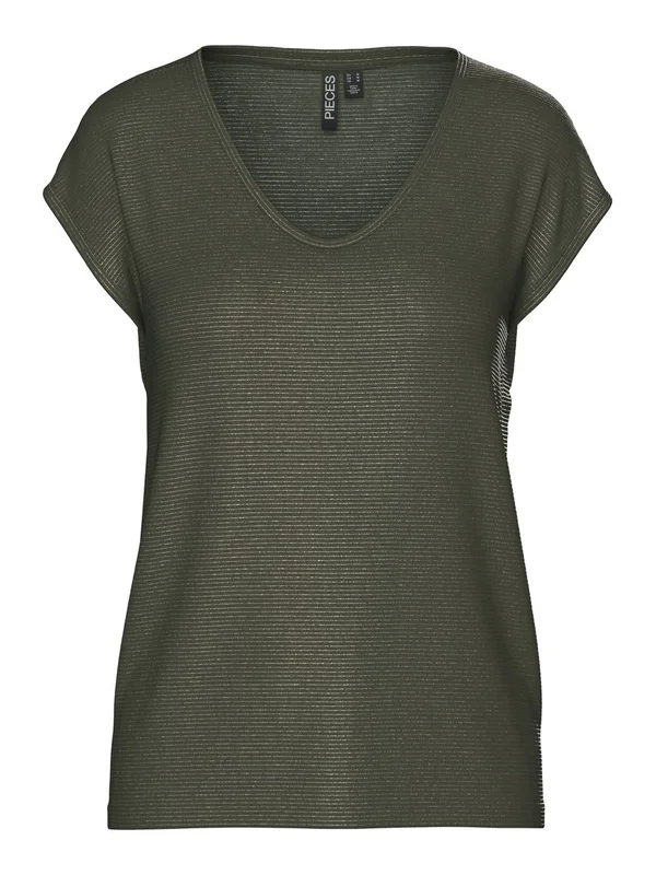 Pcbillo Tee Lurex Stripes