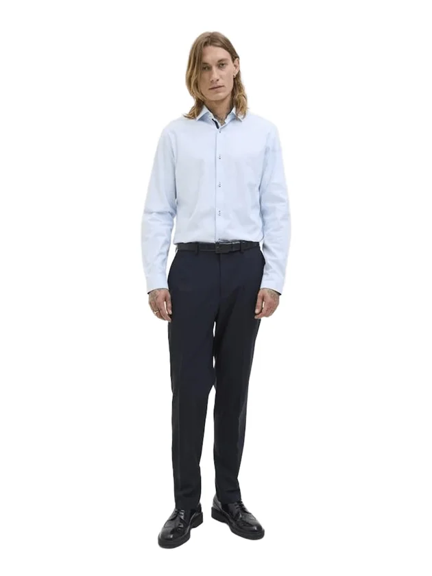 Jprblaparker Detail L S Shirt Noos