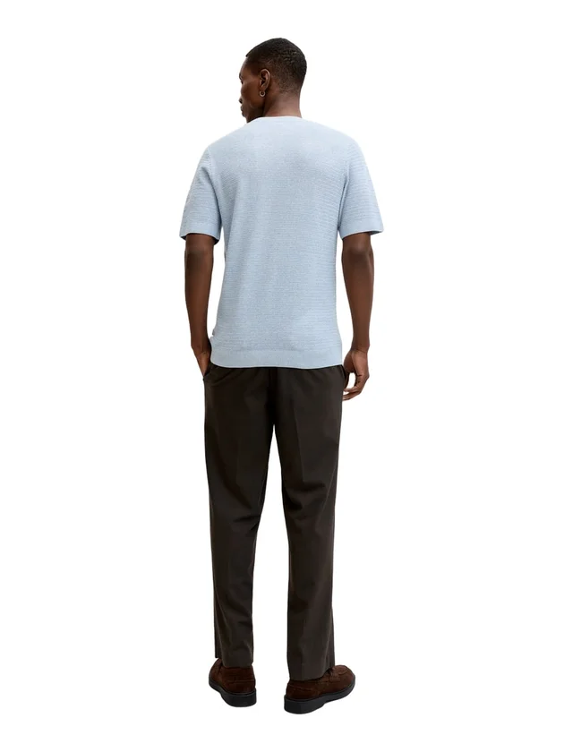 Bluriley Knit Crew Neck Ss Sn