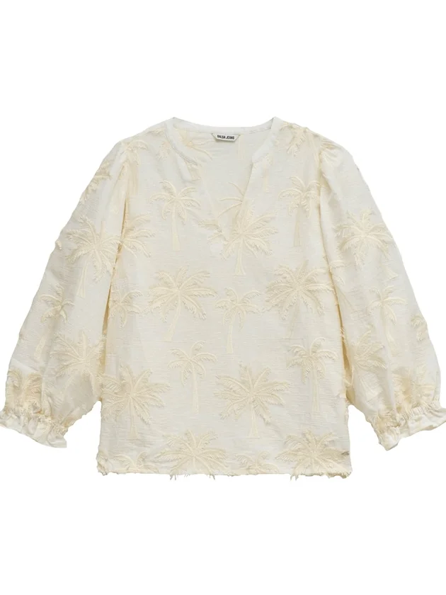 Blouse With Textured 3D Fabric Effect
