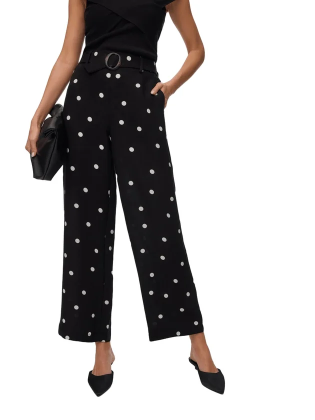 Vmjoan Hw Wide Pant Wvn Btq