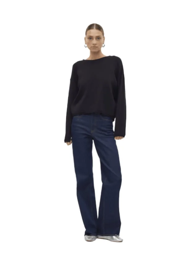 Saba Roll LS O-Neck Pullover Ga Noos
