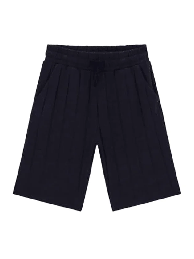 Knit Shorts Org Cotton Viscose Str Rib Kni