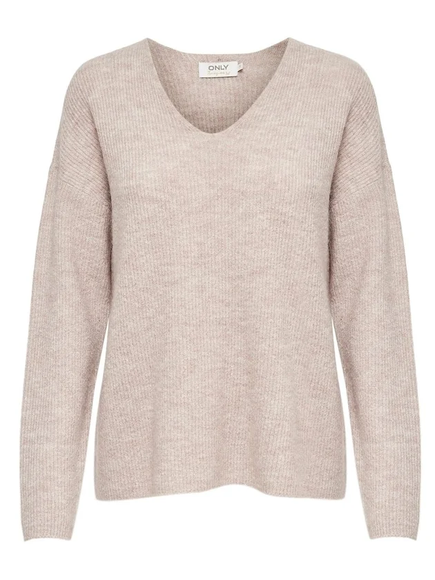 Camilla V Neck L S Pullover Knt Noos