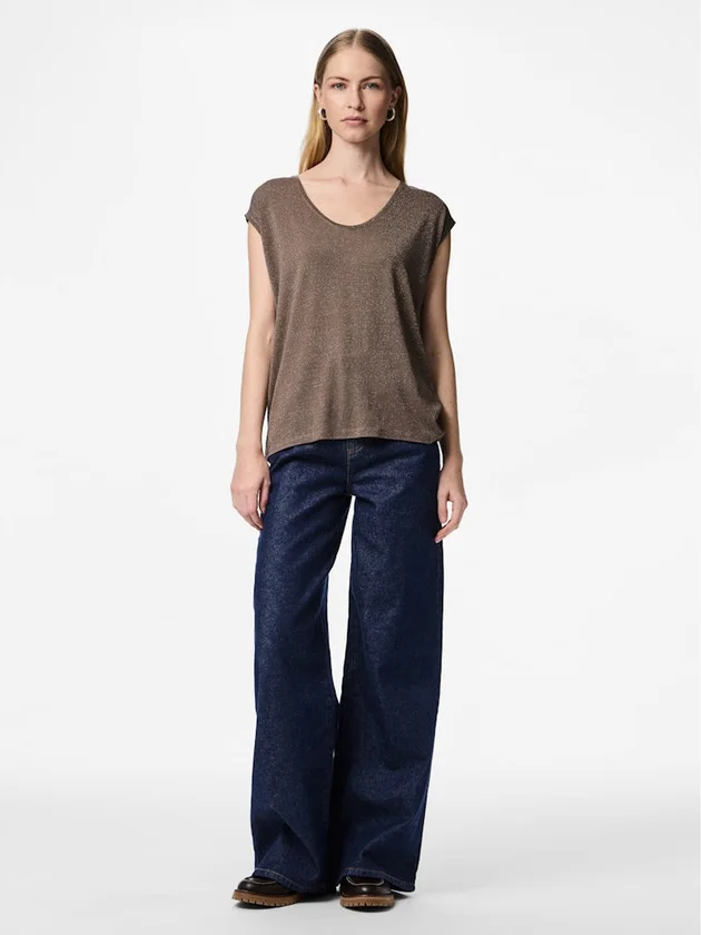 Pcbillo Tee Lurex Stripes