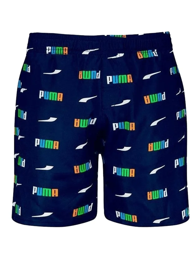 Printed Logo Mid Shorts