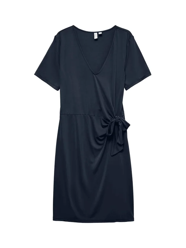 Kimila S S V Neck Short Dress
