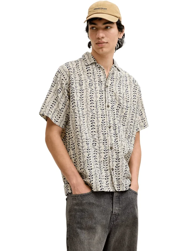 Print Dobby S S Shirt Sn
