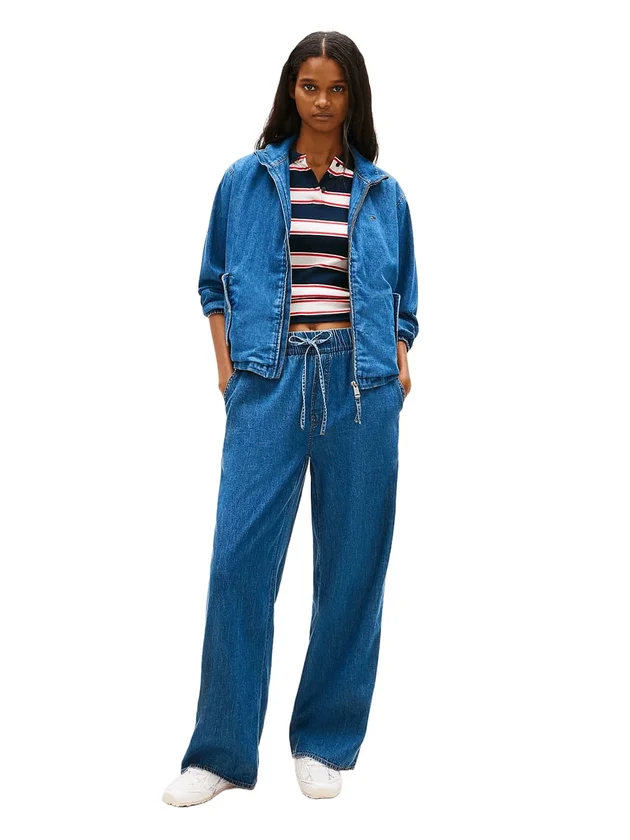 Chambray Pull On Pants