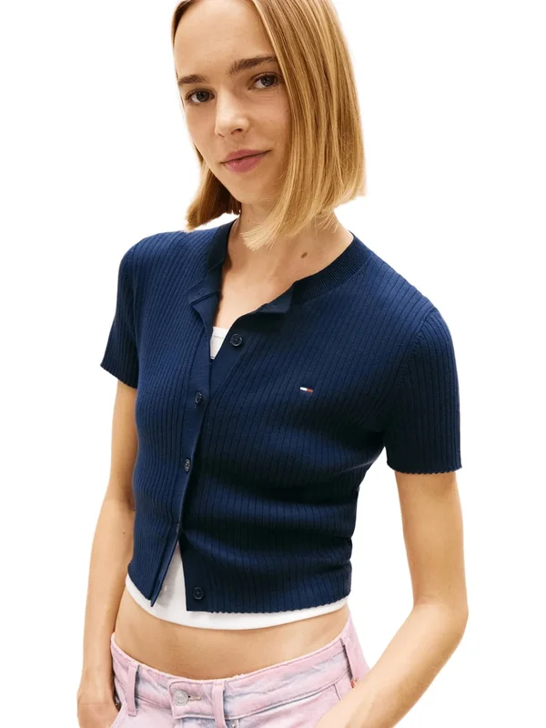 Essential Ss Rib Cardigan
