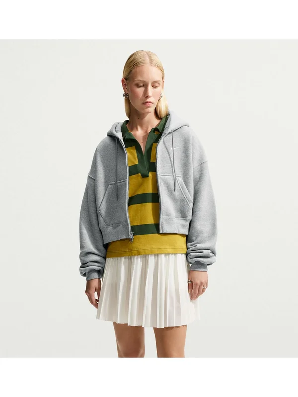 NSW Studio Fleece Midweight Oversized Cropped Full Zip
