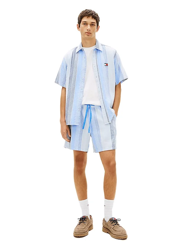 Textured Stripe Short Ext