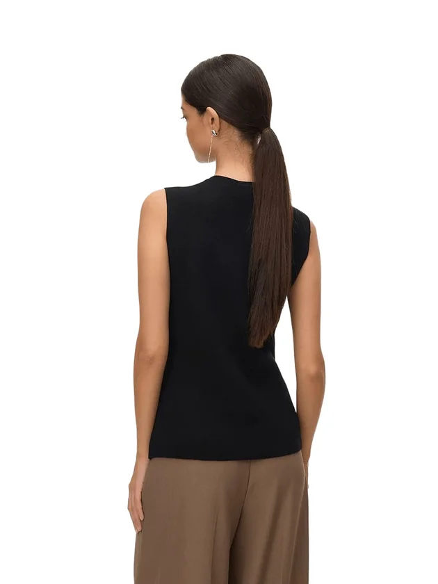 Saba Sl O Neck Button Vest