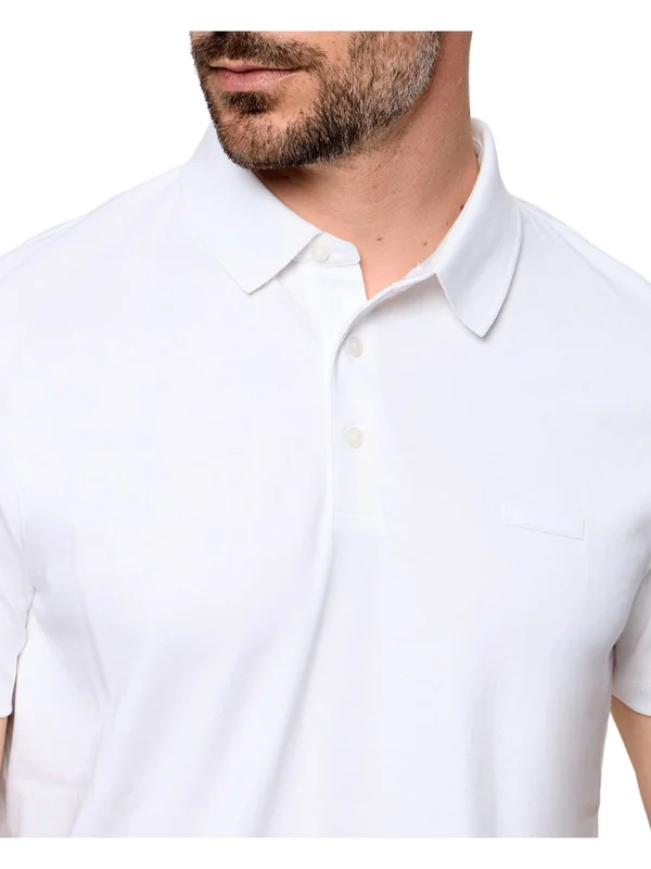 Slim Supima Logo Patch Polo