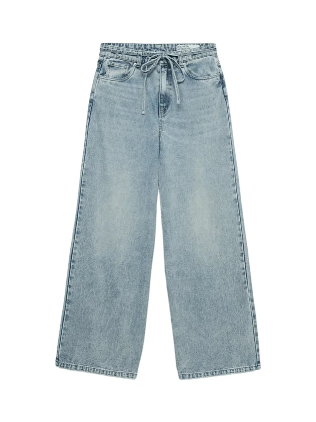 Wide Belt Jeans