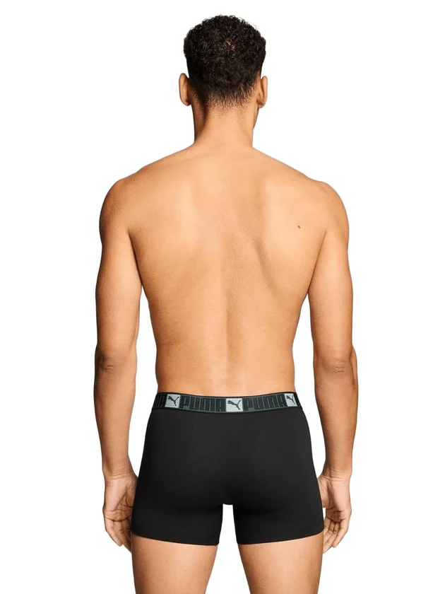 Logo Block Elastic Boxers 2P
