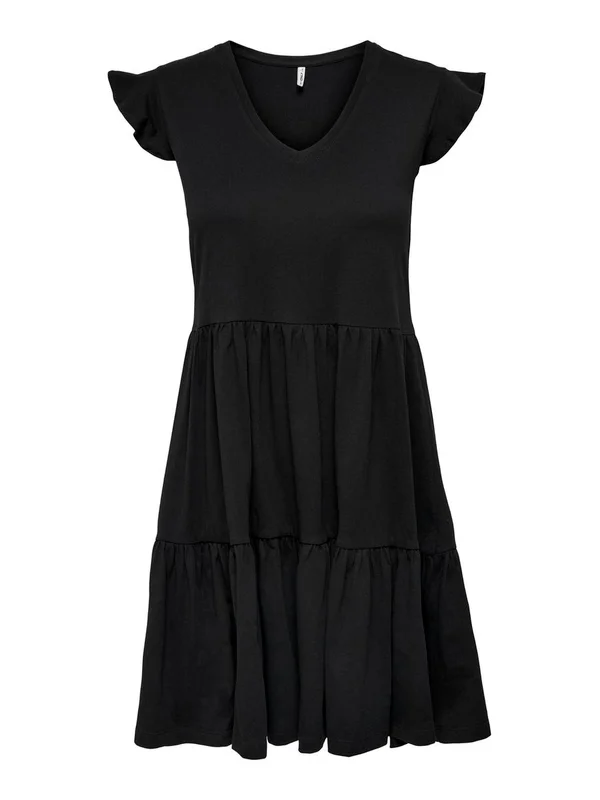 May Cap Sleeve Frill Dress