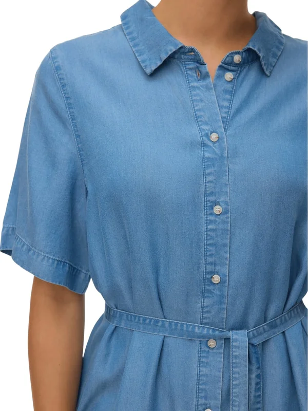 Vmbree Ss Short Tencel Shirt Dress